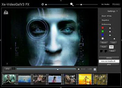 Xe-VideoGalV3 FX - Javascript网页视频播放器