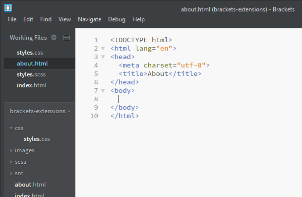 brackets-extension-html-wrapper