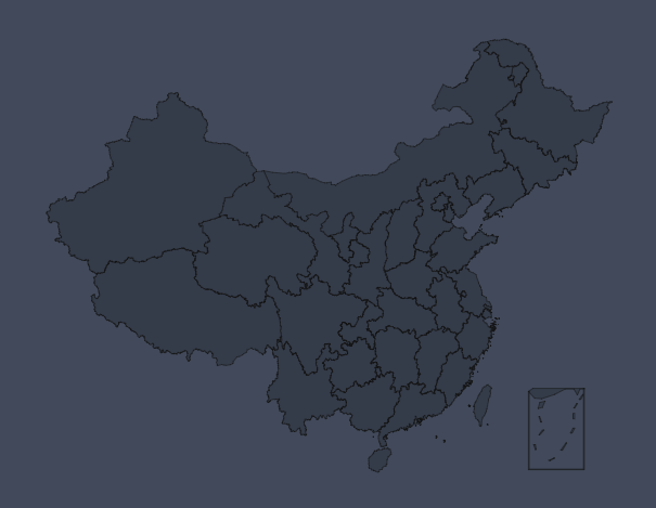 中国地图底图