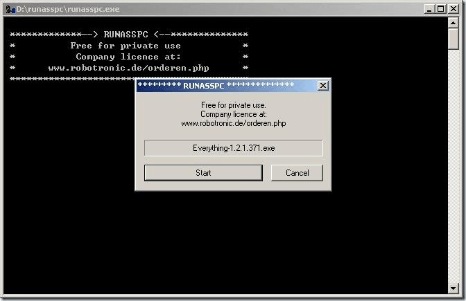 在Windows域中受限帐户使用RunasSpc软件运行Everything