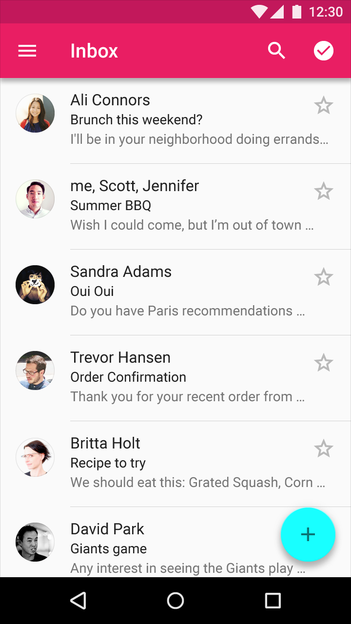 Material Design - List