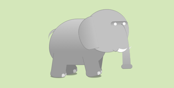纯CSS3实现大象走路动画