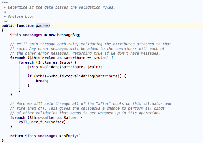 laravel-validator-passes