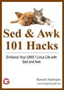 Sed and Awk 101 Hacks Book